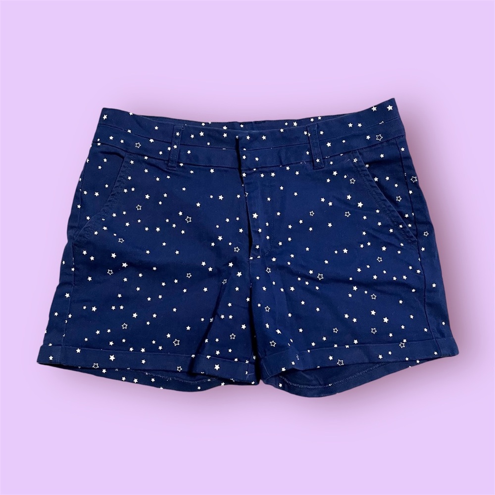 Star Print Blue Shorts